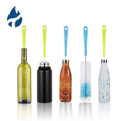 China 5 Pcs Viable Baby Bottle Hose Wash Sports Water Bottle Cleaning Brush Long Handle Cleaning Brushes For Narrow-mouth for sale