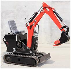 China 705kg wegenbouwmachine 7.6kw 3000rpm Mini Crawler Excavator LG08E Te koop