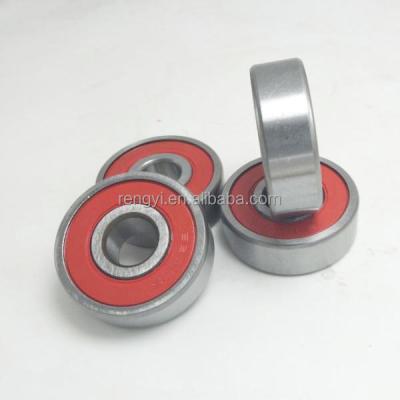 China Red Motorcycle Bearing 6301 2RS 6301-2RS Deep Spline Wheel Long Life Film Ball Bearing for sale