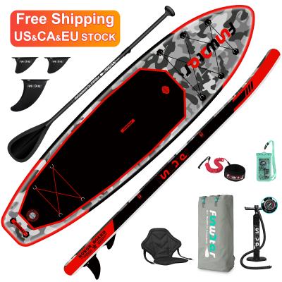 China FUNWATER Dropshipping OEM Unisex Water Sport Free Shipping Stand Up Paddle Board SUP Board Surf Inflatable Wholesale Paddleboard ISUP for sale