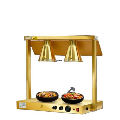 China Hotel/restaurant gold heating lamps station pizza cooked food heating light buffet lamp heat preservation lamp for sale