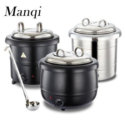 China 304 Stainless Steel Insulation Hot Pot Luxury Electronic Soup Stove Electric Hot Pot Restaurant Buffet Oatmeal Heating Pot for Hotel for sale