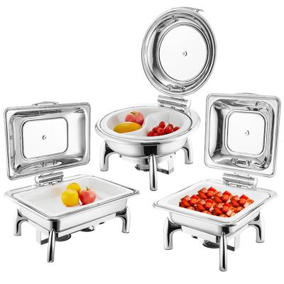 China Restaurant/Hotel Fast-shop food display support customhigh quality hydraulic teasing dishes shake stainless steel teasing catering dishes set for sale