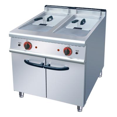 China Electric Commercial Restaurant Food Fryer Chicken 2-Tank 2-Basket Deep Fryer Pressure Fryer For Hotel for sale