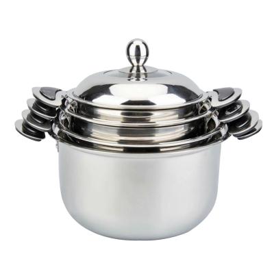 China Sustainable sustainable stainless steel pot, cookware for sale