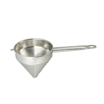 China Hotel Kitchen Sustainable 304 Mesh Stainless Steel Filter Strainer for sale