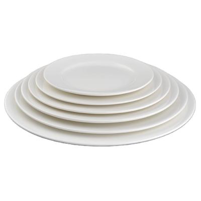 China Whosale Disposable Porcelain Disposable Dinner Plate Wholesale Ceramic Dinner Dish Restaurant, Hotel Dinner Dish for sale