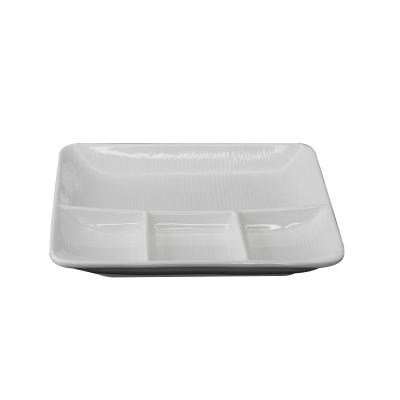 China Sustainable Hot Sale Restaurant White Porcelain Dish for sale