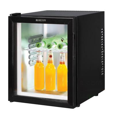 China COMPRESSOR COMPRESSOR Hotel Guest Room Glass Door Mini Refrigerator for sale