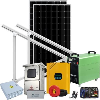 China 1KW 2KW 3KW 5KW Commercial Solar Inverter Panel Lithium Battery Off Grid Solar Power System for sale