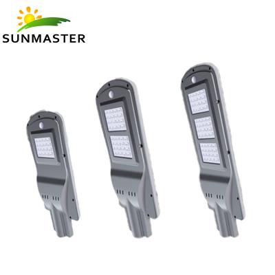 China Hot-selling aluminum ROAD Sunmaster 15watt 20watt 30watt integrated all in one led solar street light for sale