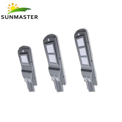 China ROAD Pole Sunmaster Energy Saving Waterproof Ip65 60watt 90watt Integrated All In One Led Solar Garden Street Light for sale