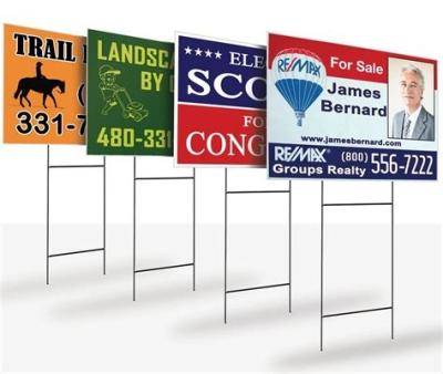 China Advertising waterproof printed coroplast poster boards election poster correx yard signs for sale