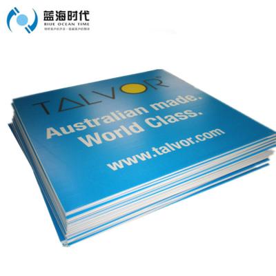 China Advertising 3mm 4mm 5mm pp core groove coroplast plastic advertising sign for sale