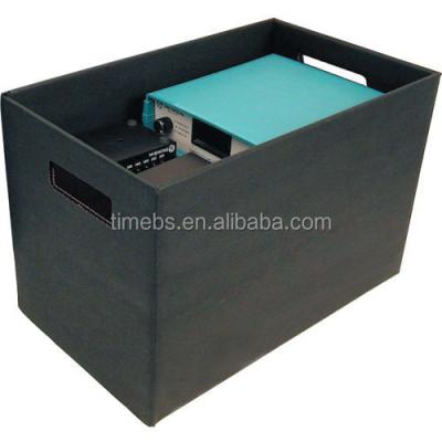 China Recyclable collapsible PP archive corrugated box, file box, documents box for sale