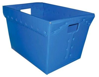 China Recyclable Blue Corflute Packaging Box / Corrugated PP Mailling Packaging for sale