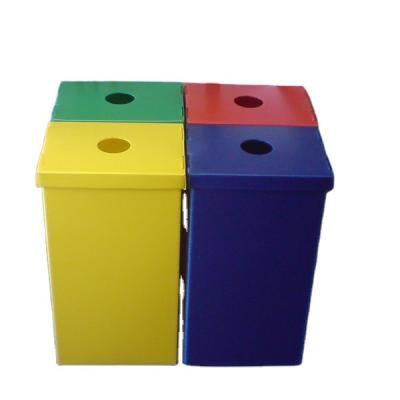 China Sustainable Large Folding Corrugated Plastic Waste Bins Top Open Corflute Recycle Bin for sale