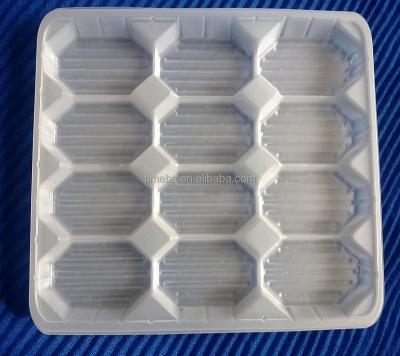 China Food Grade Recyclable Disposable Plastic Oyster Tray With Compartments for sale