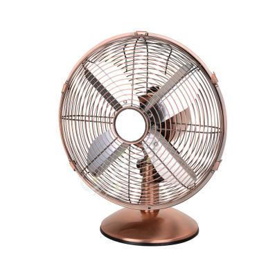 China 12 Inch High Quality Modern Chrome Low Price Table Fan With Adjustable Folding Mini Fan Home 3 Speed ​​For Travel Working Spare Parts for sale