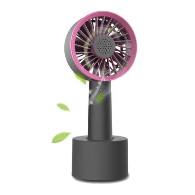 China 4 Inch Factory Modern OEM ODM Customized Portable USB Fold Desktop Handle Fan Mini Table Fan Hand-Free Rechargeable for sale