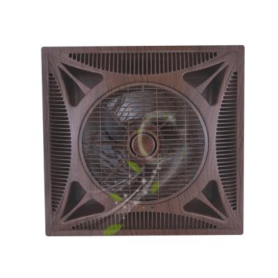 China High Quality Silent 14 Inch Hotel Air Conditioning Ceiling Mount Box False Fan With Light Auto Standby Function for sale