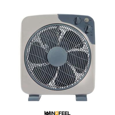 China 12 Inch Box Fan Aluminum Motor Blue Color With Timer for sale