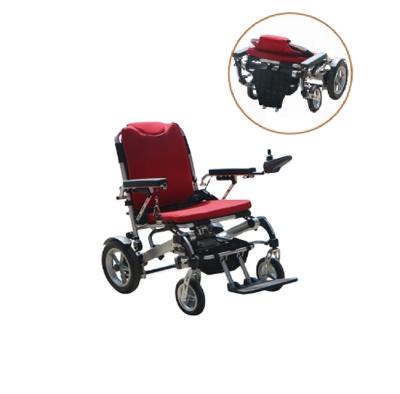 China Small Comfortable Electric Wheelchair Disabled Foldable Extended Head USD Folding for sale