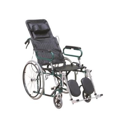 China Steel Frame Health&medical Recline Recline Wheelchair For Handicapped And Handicapped JL902GC High Quality For The Elderly for sale