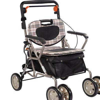 China Foldable High Quality Collapsible Shopping Rollator for sale