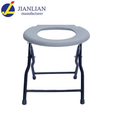 China Home Use Potty For Adults Price Mobility Bath Knee Toilet Chair Bedside Commode JL898 Folding Portable Commode Toilet Chair For Elderly for sale