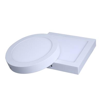 China 6W 12W 18W 24W AC85-265V Round Surface Mounted Modern Square 12W Led Panel Light for sale