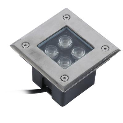 China Garden square outdoor recessed floor recessed 3W 4W 5W 6W 9W 12W 16W 24W 36W 12V 24v inground led light for sale