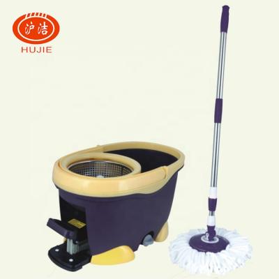 China New Design Sustainable Flat Microfiber Mop 360 Rotation Magic Lazy Mop Basket With Telescopic Handle for sale