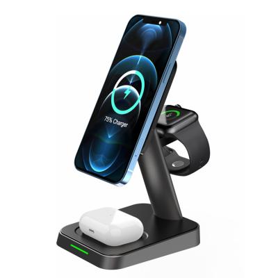 China Samsung 2 in 1 Amazon Magnetic Wireless Charging Cool Desktop Magnetic Wireless Charger for sale