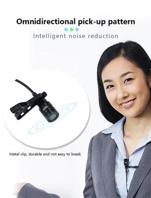 China Connet Hot Sale Lavalier Microphone UHF Lavalier Microphone 3.5 Port Lavalier Microphone Stick Silent And Anti Howl for sale