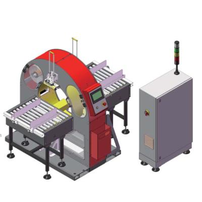 China CLOTHING Vendor Price Dollar MDF Kitchen Door Pur 450Mm Profile Orbital Furniture Automatic Plastic Package Wrapping Machine With Driver for sale