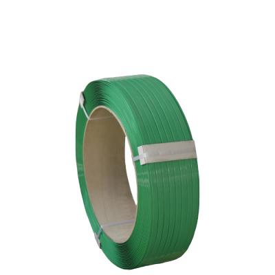 China Suppliers High Tension 16mm Green Transparent PET Grinded Strap Suppliers Good Quality PET Plastic Strapping Machine for sale