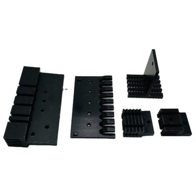 China Factory Export Black Anodized Aluminum Profile Heat Sink for Power Cooling Custom Fabrication Services Available for sale