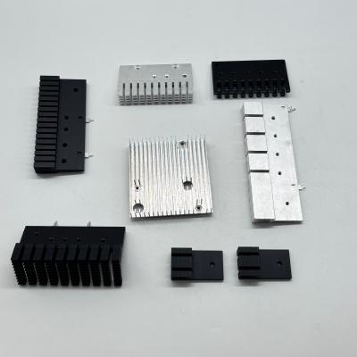 China High-Performance Copper Heat Sinks PC Power Units Black Anodized Aluminum Profile Heat Sink Factory Export Fabrication Services for sale