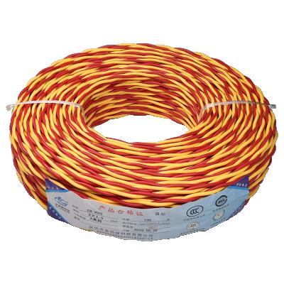 China rvs fire engineering line 2x1mm2 2x1.5 2x4mm2 2x075mm 2 core fire alarm electrical cable twisted pair stranded power wire 2.5mm 1.5mm 075mm 300v for sale