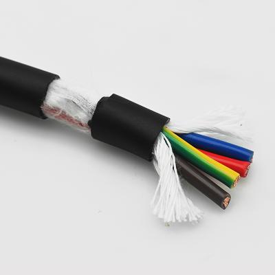 China Chain Cable RVVY 4C*0.75m2 Black Oil Soakble Oil Soakble Heavy Duty Automation Equipment CCC Drag Cable CCC Cable for sale