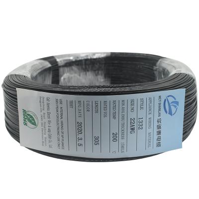 China UL1332 Underground 24AWG High Temperature Anti-Corrosion FEP Insulated Electrical Wire 600V Black Color for sale