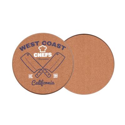 China Sustainable Wooden Coaster 4 inch Diameter Custom Coaster Full Color Printing for sale