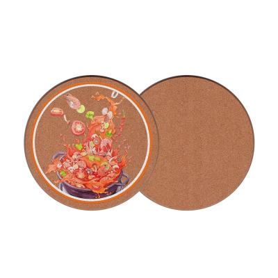 China Sustainable High Quality Cartoon Crok Placemats Customize your Designs Wooden Coaster for Heat Resistant for sale