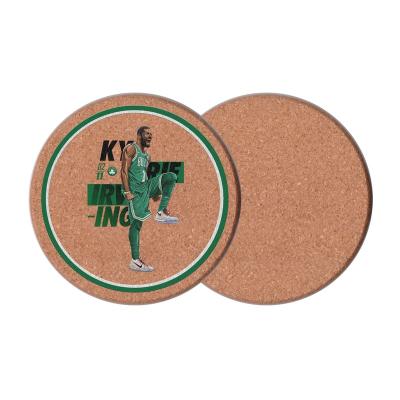 China Sustainable Amazon Hot Sell  Personalised Coaster Cardboard Coffee Tea Cork Coaster Custom Logo for sale