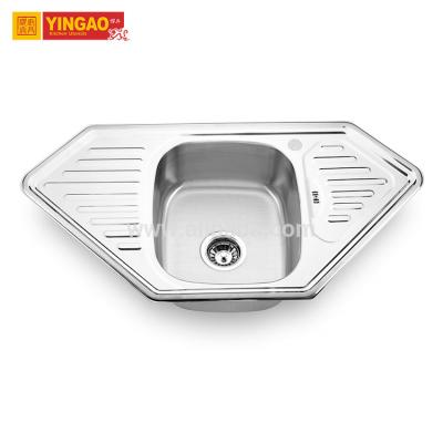 China With Faucet Imagination Design Stainless Steel Worktop Italian Kitchen Sink for sale