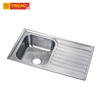 China With Faucet Factory Price Stainless Steel Handmade Double Kitchen Sink With Drainer for sale