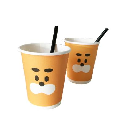 China Hot Recycled Materials Paper Cup Sleeve, Custom Paper Coffee Cup Sleeve With Logo, 2.5oz 4oz 6oz Paper Coffee Cups for sale