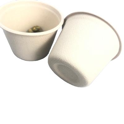 China Disposable Disposable Sugarcane Tableware Salad Cup Party One Time Use Dishes Customize Packaging for sale