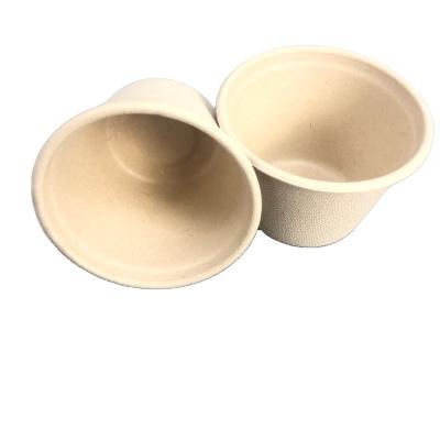 China Disposable Disposable Sugarcane Tableware Salad Cup Party One Time Use Dishes Customize Packaging for sale